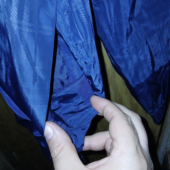 PGA Tour Windbreaker 1/4 Zip Mens Size Large Blue Checkered Mesh Lined Golf - Picture 10 of 15